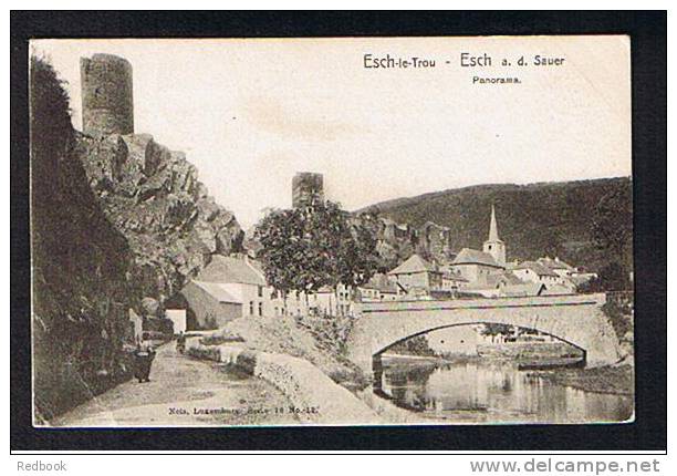 1905 Postcard Luxembourg To Rowington Hall Warwick UK - Esch-le-Trou Esch A.d. Sauer  - Ref 311 - Esch-Sauer