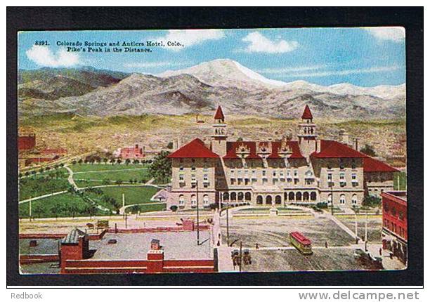 Early Postcard Colorado Springs & Antlers Hotel USA - Ref 311 - Colorado Springs