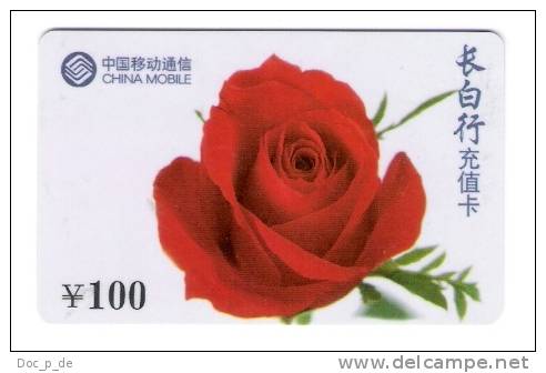 China - China Mobile - Flower - Rose - Chine