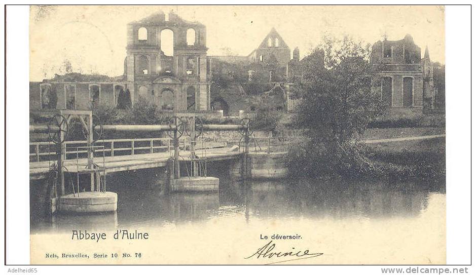 1906 Abbay D'Aulne Le Déversoir, Nels Serie 10 N° 76 - Thuin