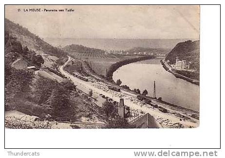 LA MEUSE PANORAMA VERS TAIFLER TRAIN TRAINS - Andere & Zonder Classificatie