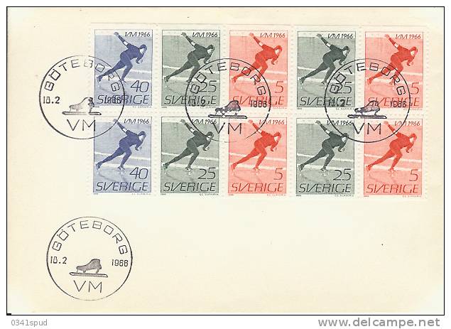 1966  Suéde  FDC   Patinage Sur Glace  Ice Skating  Pattinaggio Su Ghiaccio - Winter (Other)