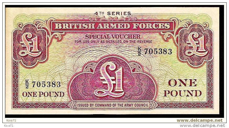 1 Pound "ANGLETERRE"  Spécial Voucher 4ème Séries   UNC  Bc1 - British Armed Forces & Special Vouchers