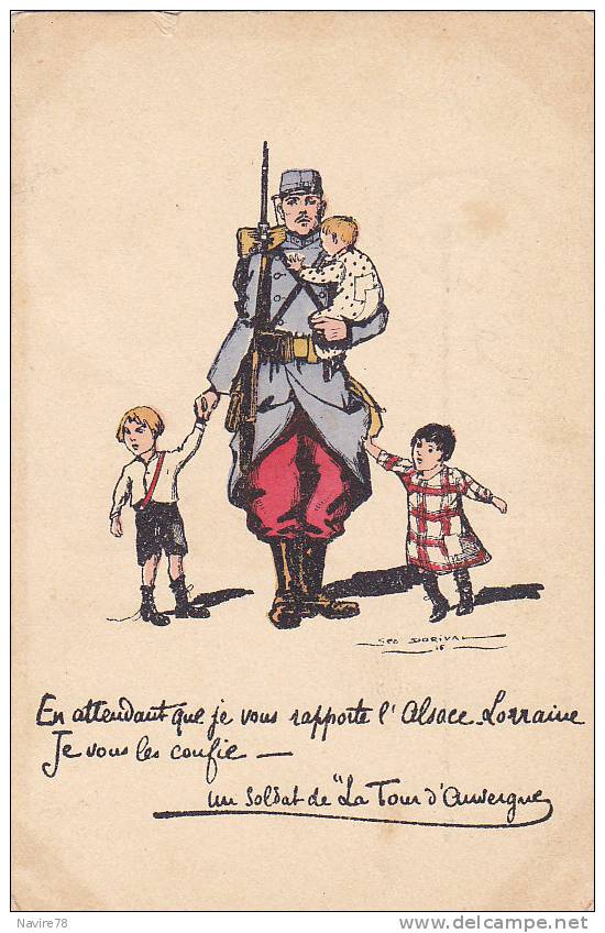 ALSACE LORRAINE Enfants Un Soldat De La Tour D'Auvergne GEO DORIVAL - Dorival