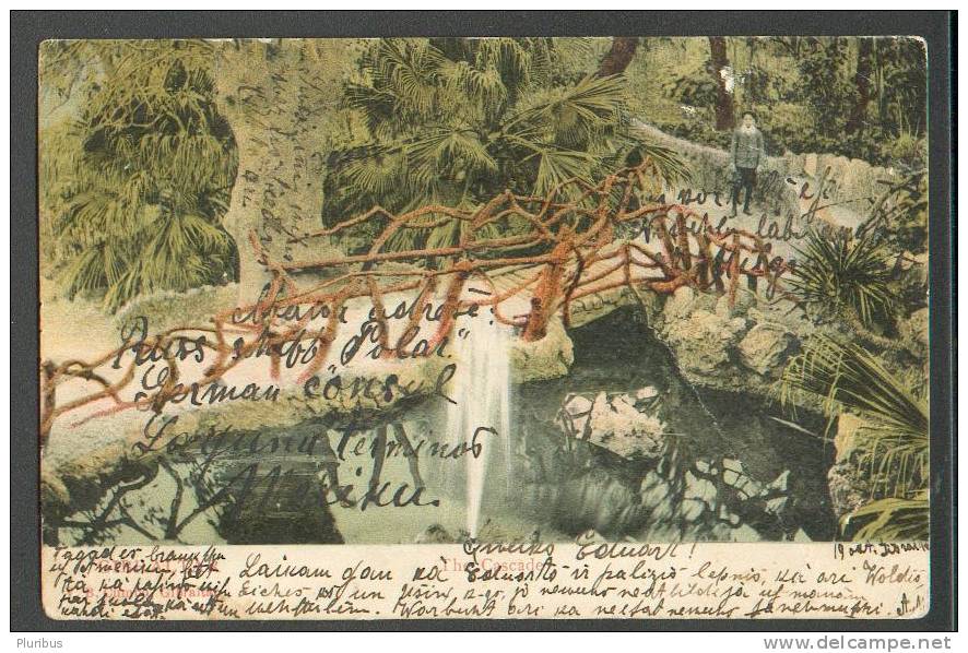 1906 , GIBRALTAR, THE CASCADE, VINTAGE POSTCARD - Gibraltar