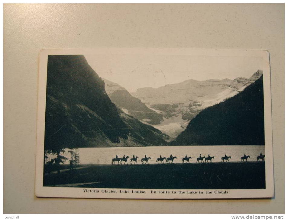 Victoria Glacier. -  Lake Louise.  (26 - 10 - 1919) - Lac Louise