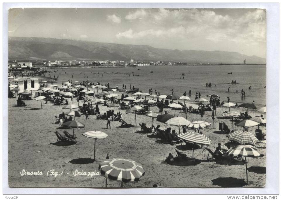 SIPONTO MANFREDONIA 1964 SPIAGGIA  N°1     ANIMATISSIMA!! - Manfredonia