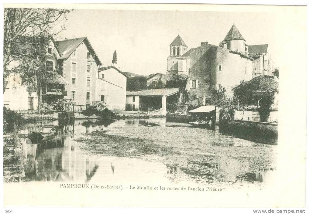 Pamproux - Le Moulin Et Les Restes De L'ancien Prieuré  - Jw77 - Airvault