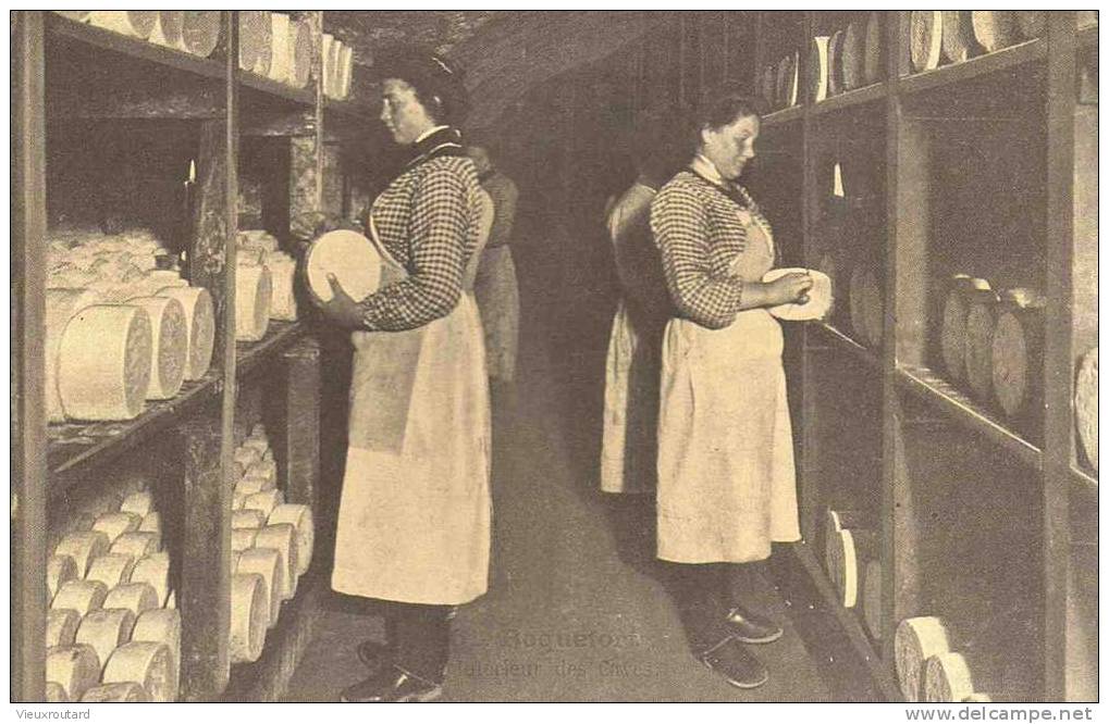 CPA. REPRO.  ROQUEFORT. INTERIEUR  DES CAVES. - Industrial