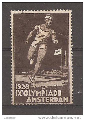 1928 Amsterdam Olympic Games Viñeta Vignette Poster Stamp - Sommer 1928: Amsterdam