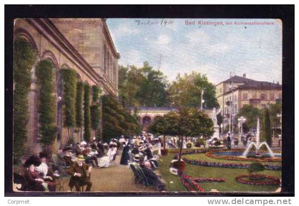 BAD KISSINGEN - Am Konversationshaus - 1911 POSTCARD - Bad Kissingen