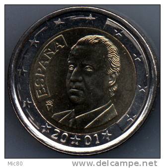 Espagne 2 Euros 2001 Tranche A Spl - Spain