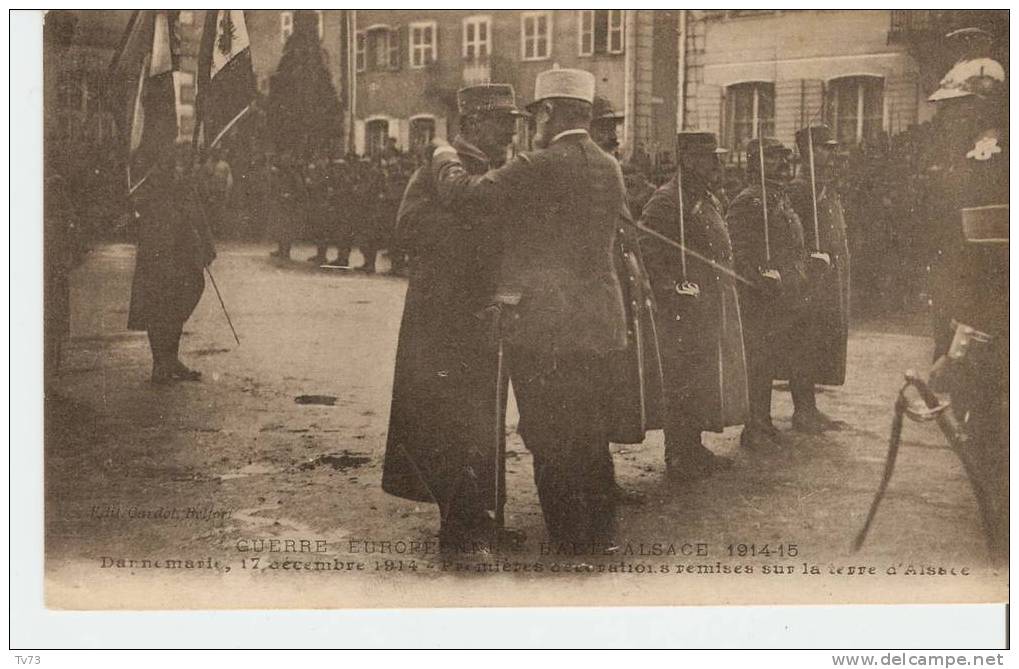 CpF0695 - DANNEMARIE - 17 Décembre 1914 - Premieres Décorations Remises Sur La Terre D'Alsace - (68 - Haut Rhin) - Dannemarie