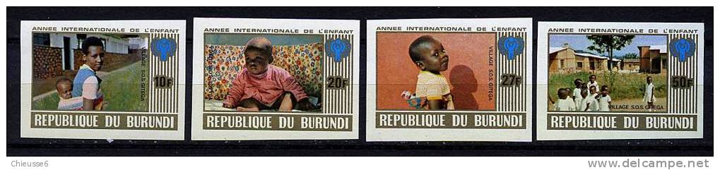 Burundi ** N° 811 à 814 Non Dent.  - Année De L'enfant - Nuovi
