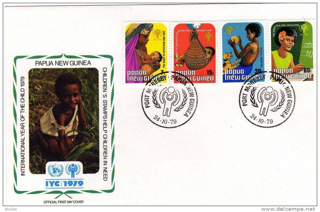 UNO Jahr Des Kindes 1979 Kleinkinder Papua Neu - Guinea 377/0 Auf FDC 4€ - Muttertag