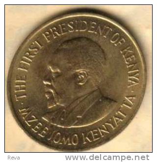 KENYA  10 CENTS EMBLEM LION FRONT MAN HEAD BACK 1978  VF KM? READ DESCRIPTION !! - Kenya