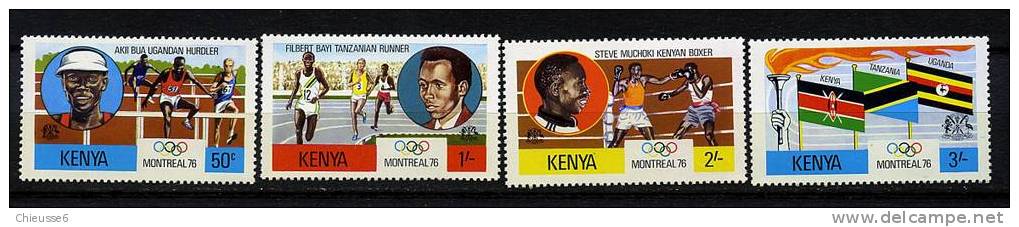 Kenya **  N° 62 à 65 - J.O. De Montréal - Kenya (1963-...)