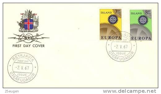 ICELAND  1967 EUROPA CEPT   FDC - 1967