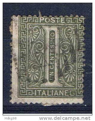 I Italien 1863 Mi 23 Ziffernmarke - Gebraucht