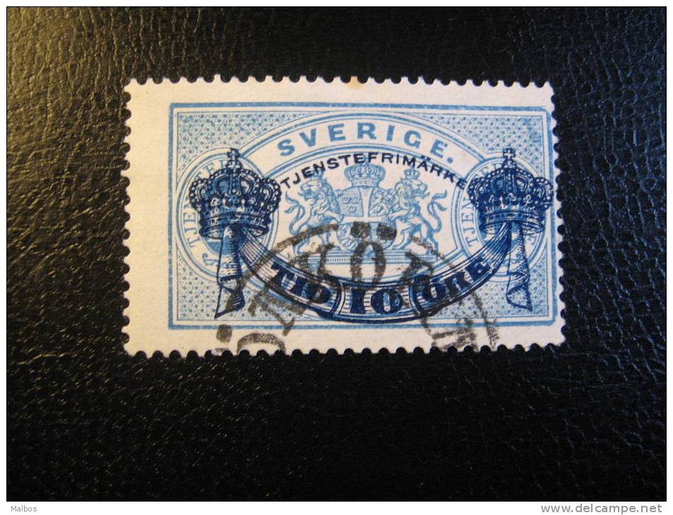 SUEDE  Service - Official Stamp (o) YT N° 13 Dent 13x13 - Dienstmarken