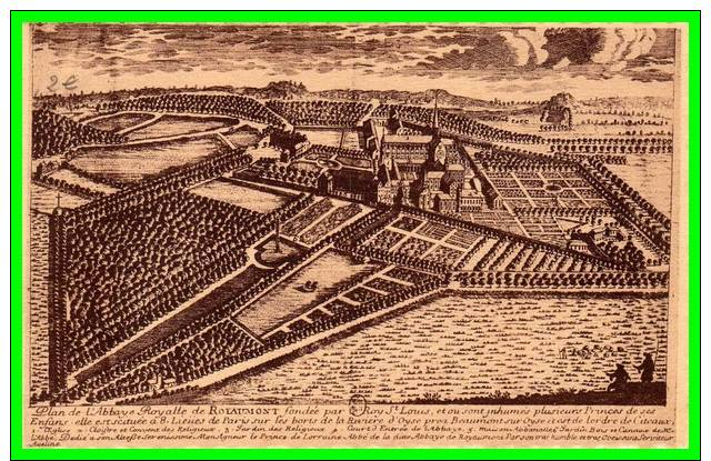 95/ASNIERES SUR OISE-plan De L Abbaye De ROYAUMONT - Asnières-sur-Oise