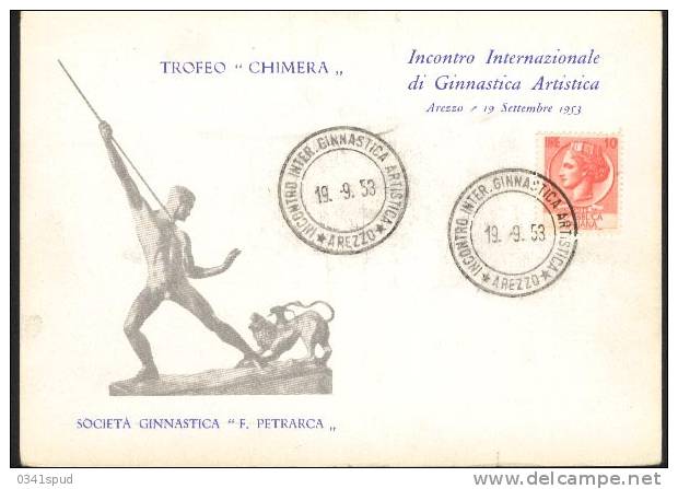 1953  Italia   Arezzo  Gymnastique  Gymnastics Ginnastica - Gymnastique