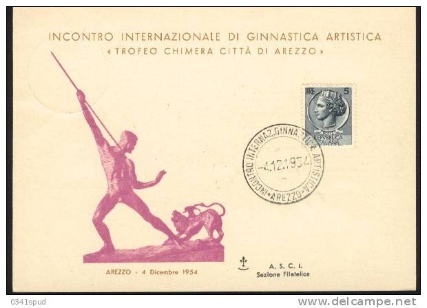 1954  Italia  Arezzo  Gymnastique  Gymnastics Ginnastica - Gymnastique