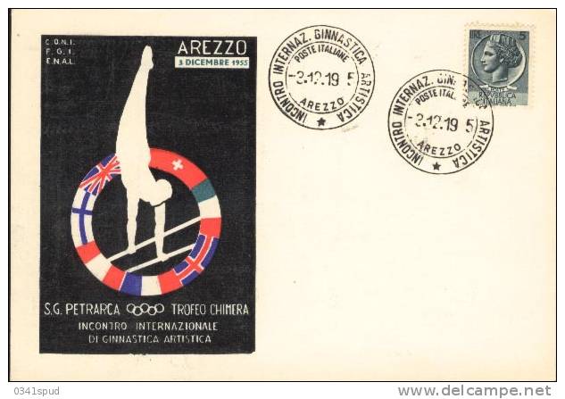 1955  Italia  Arezzo  Gymnastique  Gymnastics Ginnastica - Gymnastique