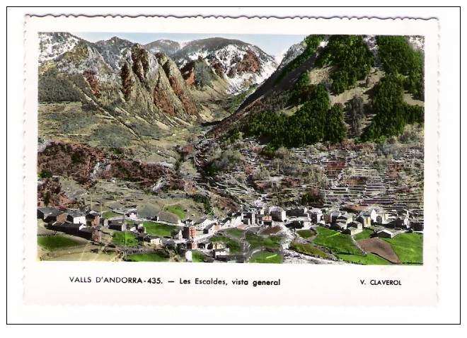 ANDORRE  /  VALLS  D' ANDORRA  /  LES  ESCALDES , VISTA  GENERAL  /  Edicions  VALENTI  CLAVEROL  N° 435 - Andorre