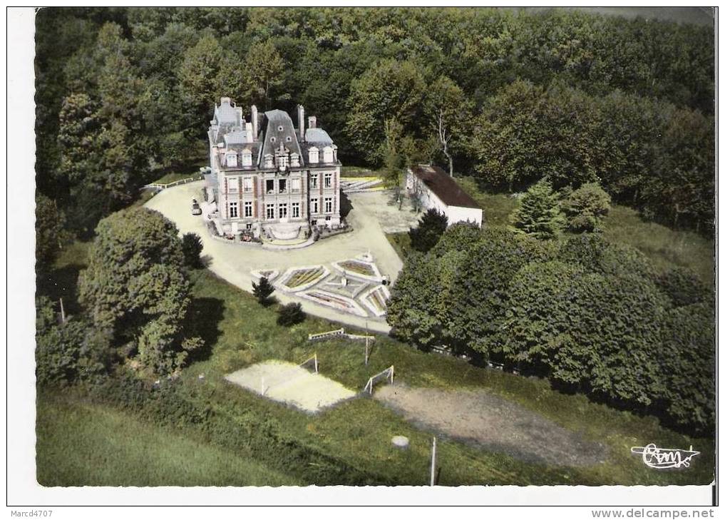 VERBERIE 60 Vue Aérienne Chateau St Corneille Clolnie De Vacances FOJ Editions Combier Carte Dendelée Photo Véritable - Verberie