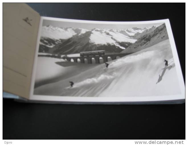 DAVOS PARSENNBAHN  Im Winter  Weissfluhjoch Und Weissfluch  14 Photo Karten Ski Slieur - Davos