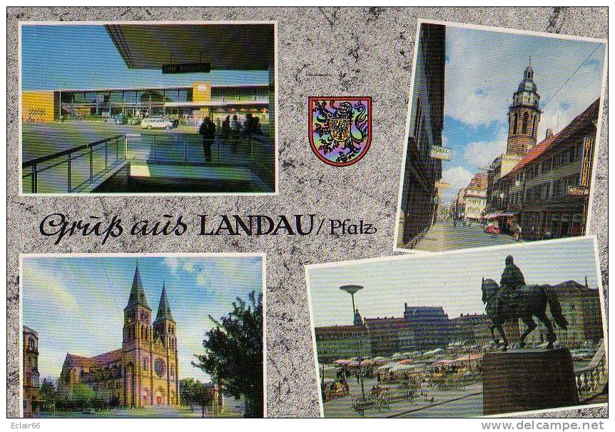 ALLEMAGNE   LANDAU CPM    MULTIVUES  Année 1964 - Landau