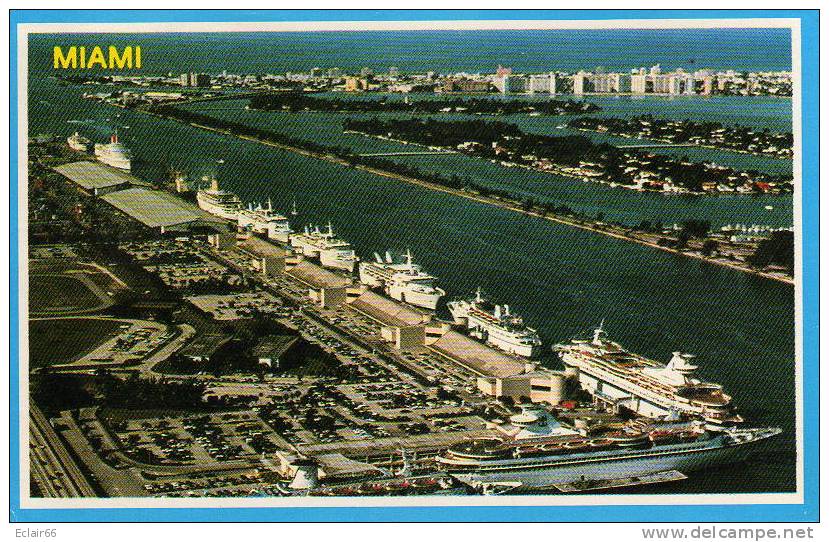 MIAMI  Le Port Maritime D'île De Détour à Miami Le Passage à L'America' ; S, Dans Le Flori Tropical - Miami Beach