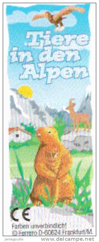 KINDER - 610182 - Tiere In Den Alpen - Figurine Sans Bpz - Monoblocs