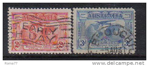 AUS76a - AUSTRALIA  1931, Smith Serie  Yvert N. 75/76 - Usados