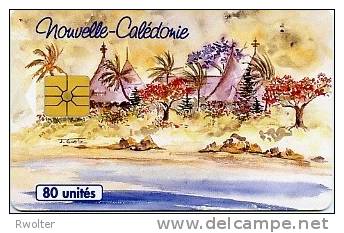 @+ Nouvelle Calédonie : Cases Et Lagon - 80U - 10/94- Gem1 - New Caledonia