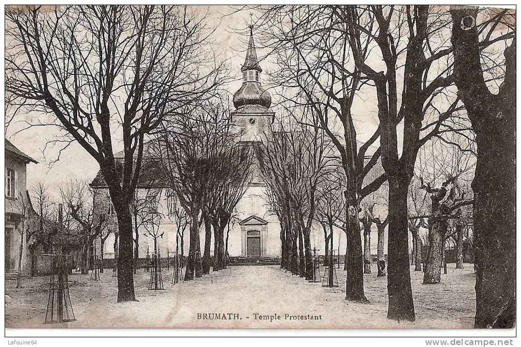 BRUMATH - Le Temple Protestant - Eglise évangélique Luthérienne - Place Du Château - Brumath