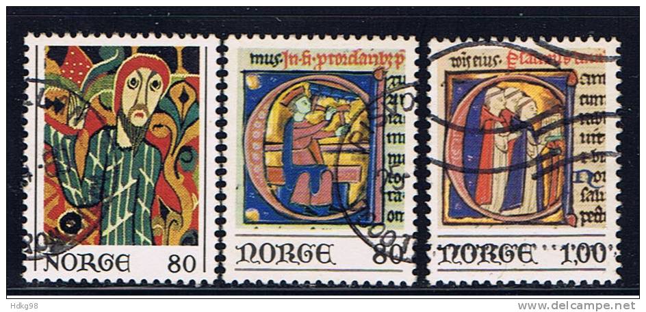 N Norwegen 1976 1977 Mi 734 755-56 Weihnachten - Used Stamps