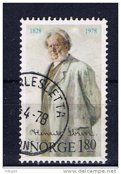 N Norwegen 1978 Mi 765 H. Ibsen - Used Stamps