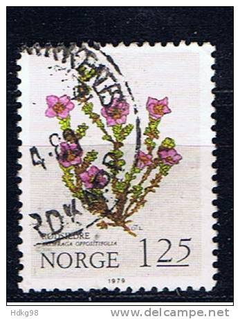 N+ Norwegen 1979 Mi 808 Blume - Oblitérés