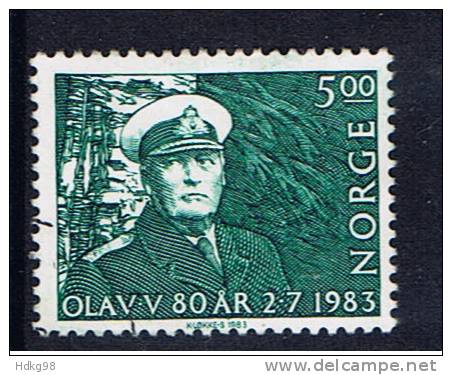 N Norwegen 1983 Mi 889 König Olav - Gebraucht