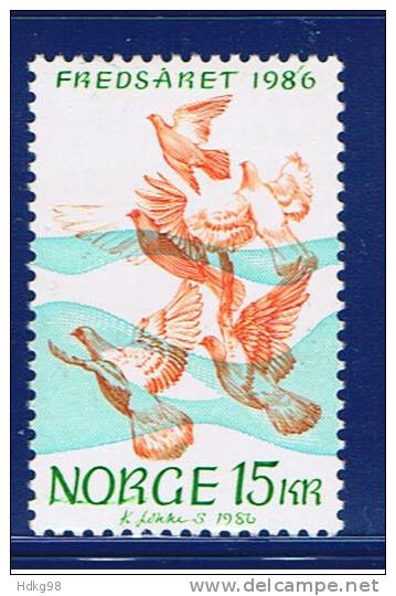 N Norwegen 1986 Mi 960 - Used Stamps