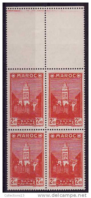 MAROC - 190** (Bloc De 4) Cote 1,20 Euros Depart à 10% - Unused Stamps