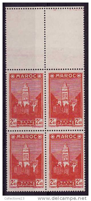 MAROC - 190** (Bloc De 4) Cote 1,20 Euros Depart à 10% - Unused Stamps