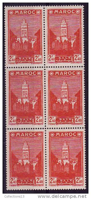 MAROC - 190** (Bloc De 6) Cote 1,80 Euros Depart à 10% - Unused Stamps