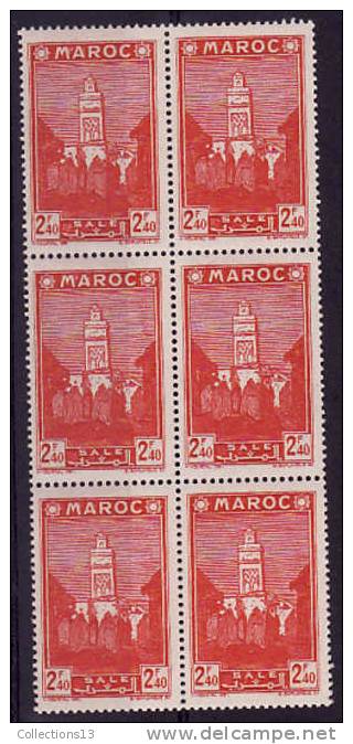 MAROC - 190** (Bloc De 6) Cote 1,80 Euros Depart à 10% - Unused Stamps