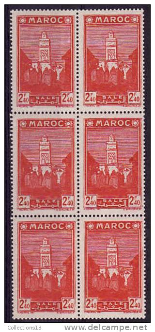 MAROC - 190** (Bloc De 6) Cote 1,80 Euros Depart à 10% - Unused Stamps