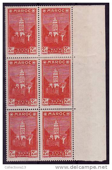 MAROC - 190** (Bloc De 6) Cote 1,80 Euros Depart à 10% - Unused Stamps