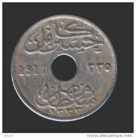 EGYPT / 10 MMs. / 1917 / SULTAN HUSSAIN KAMEL / 2 SCANS . - Aegypten