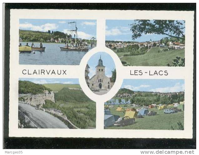 Clairvaux Les Lacs Multivue Camping Plongeoir ...édit.B.L. N° 513  Belle Cpsm - Clairvaux Les Lacs